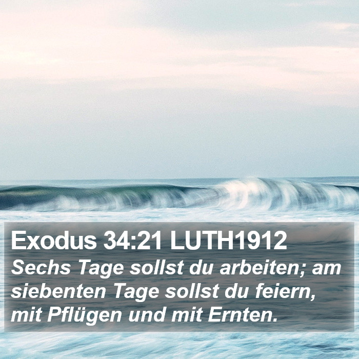 Exodus 34:21 LUTH1912 Bible Study