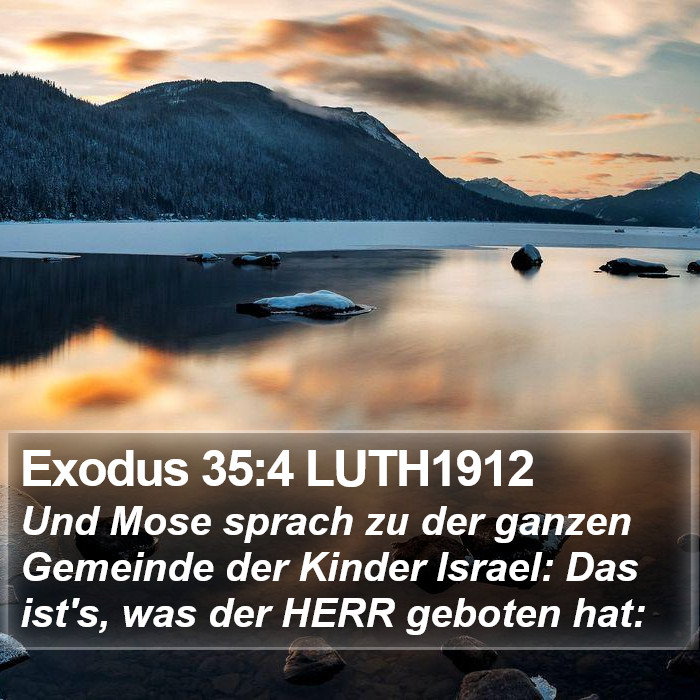 Exodus 35:4 LUTH1912 Bible Study