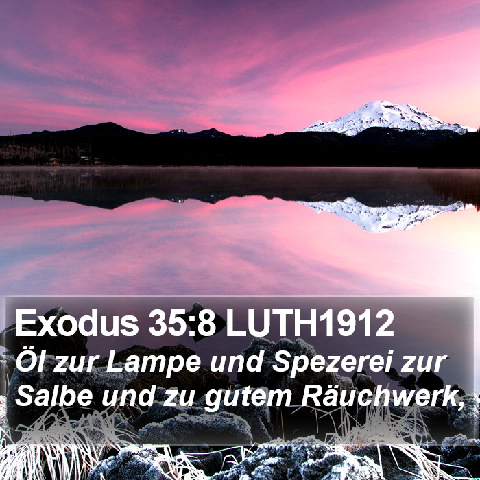 Exodus 35:8 LUTH1912 Bible Study