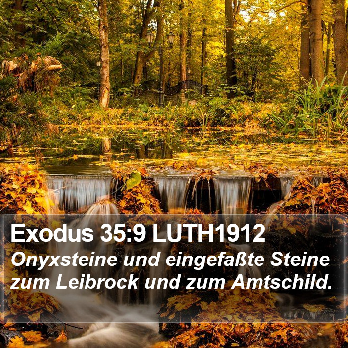 Exodus 35:9 LUTH1912 Bible Study