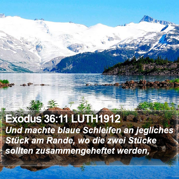 Exodus 36:11 LUTH1912 Bible Study