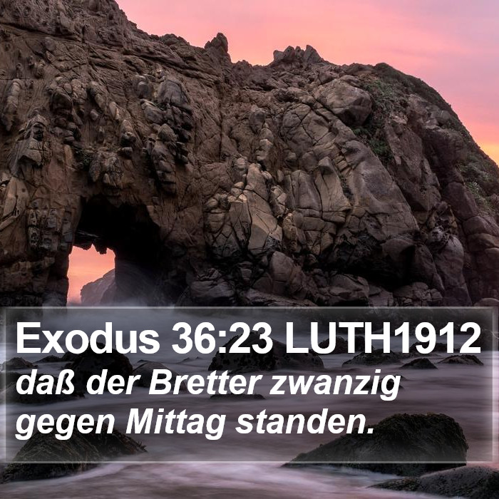 Exodus 36:23 LUTH1912 Bible Study