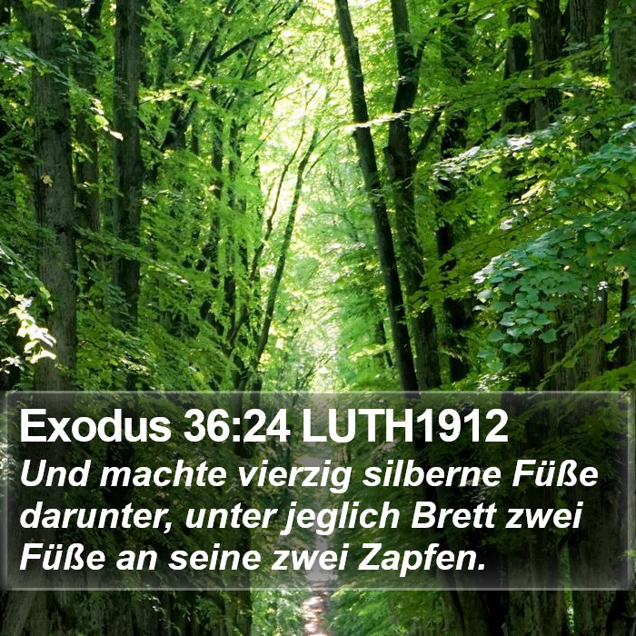 Exodus 36:24 LUTH1912 Bible Study