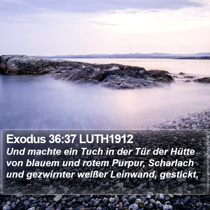 Exodus 36:37 LUTH1912 Bible Study