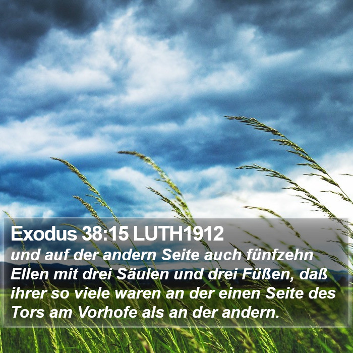 Exodus 38:15 LUTH1912 Bible Study