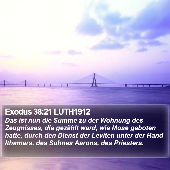 Exodus 38:21 LUTH1912 Bible Study