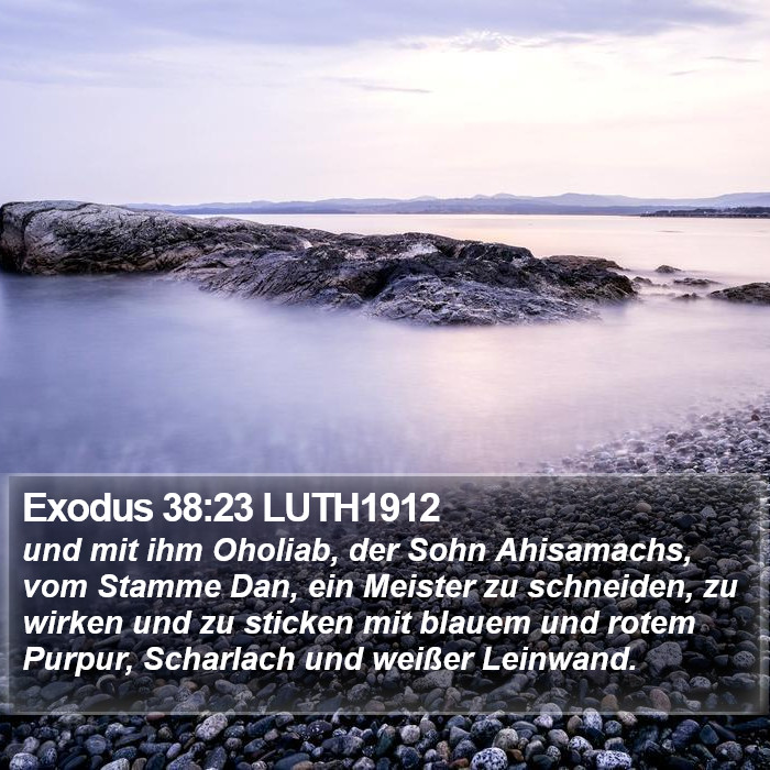 Exodus 38:23 LUTH1912 Bible Study