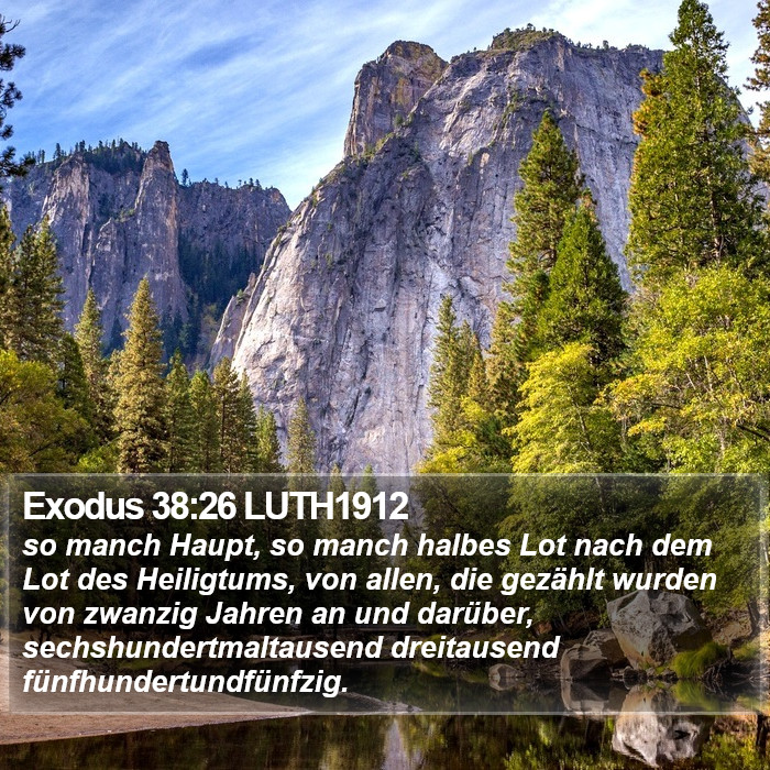 Exodus 38:26 LUTH1912 Bible Study