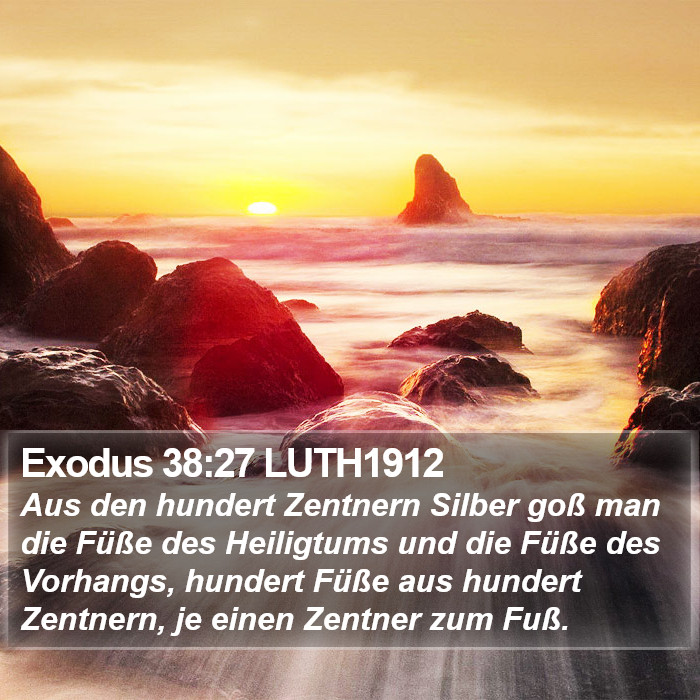 Exodus 38:27 LUTH1912 Bible Study