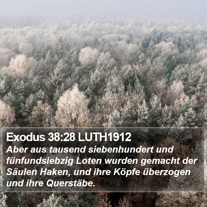 Exodus 38:28 LUTH1912 Bible Study