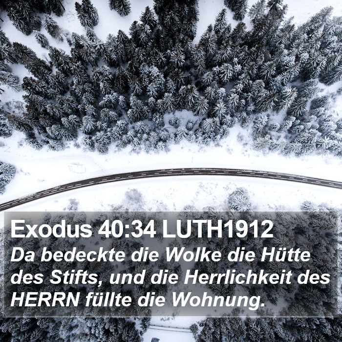 Exodus 40:34 LUTH1912 Bible Study