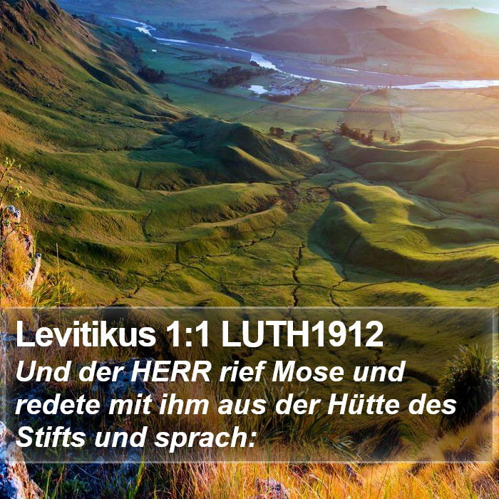 Levitikus 1:1 LUTH1912 Bible Study