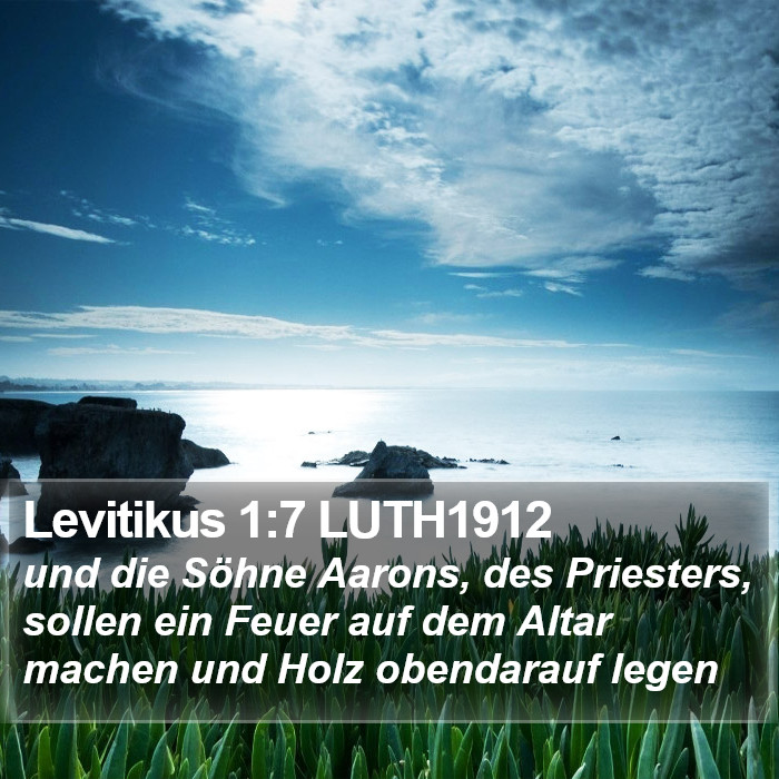 Levitikus 1:7 LUTH1912 Bible Study