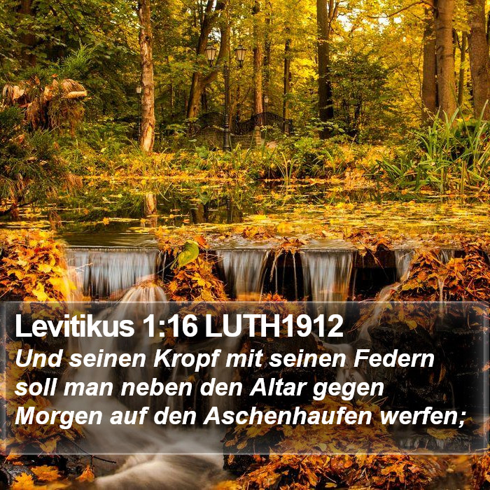 Levitikus 1:16 LUTH1912 Bible Study