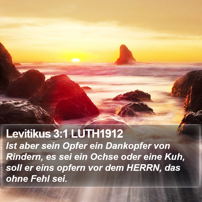 Levitikus 3:1 LUTH1912 Bible Study