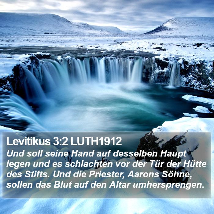 Levitikus 3:2 LUTH1912 Bible Study