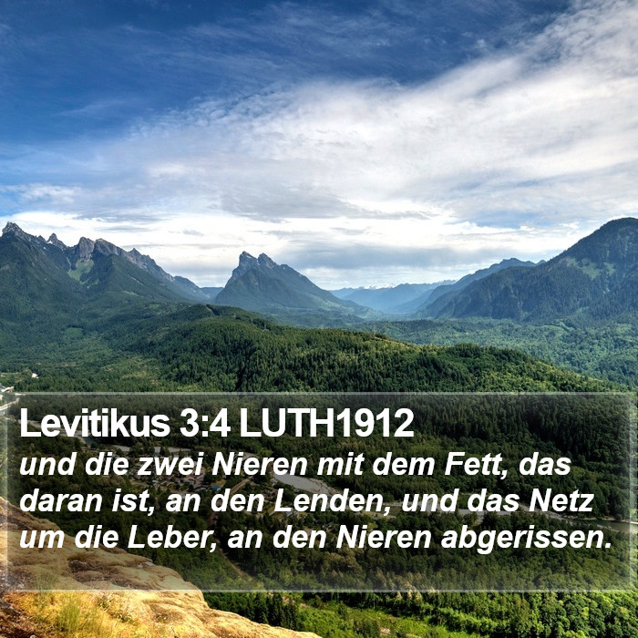 Levitikus 3:4 LUTH1912 Bible Study