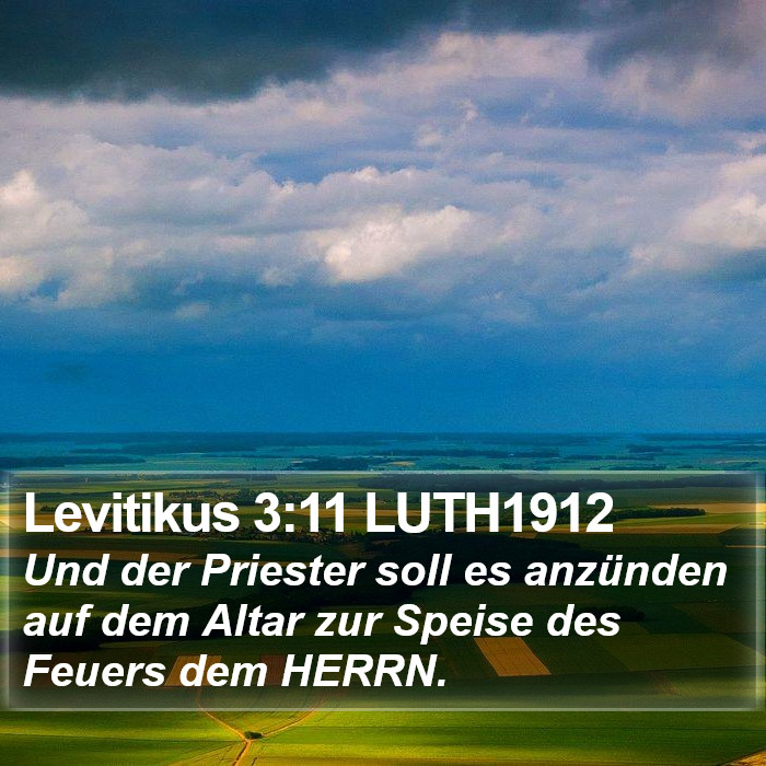 Levitikus 3:11 LUTH1912 Bible Study