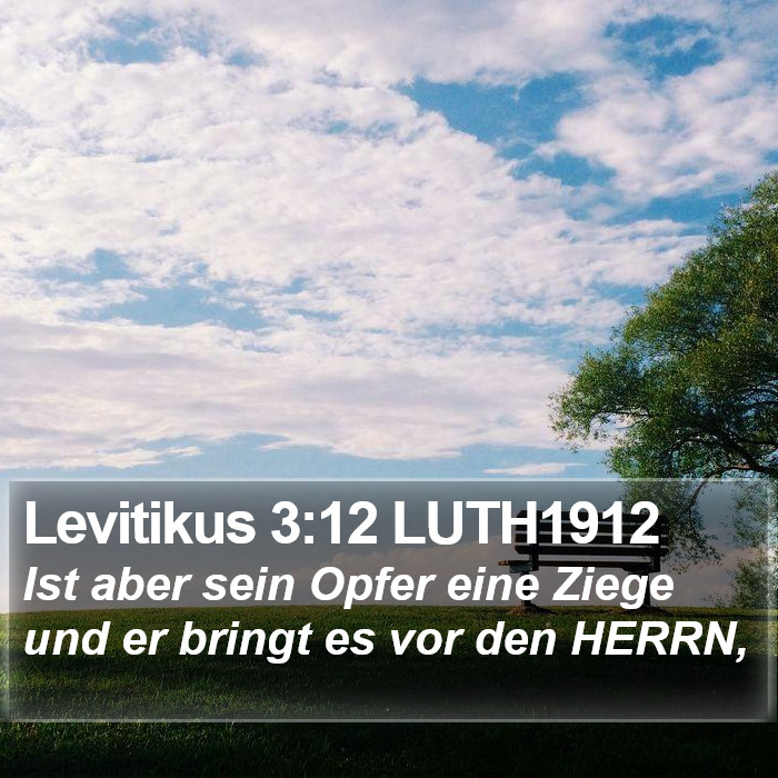 Levitikus 3:12 LUTH1912 Bible Study