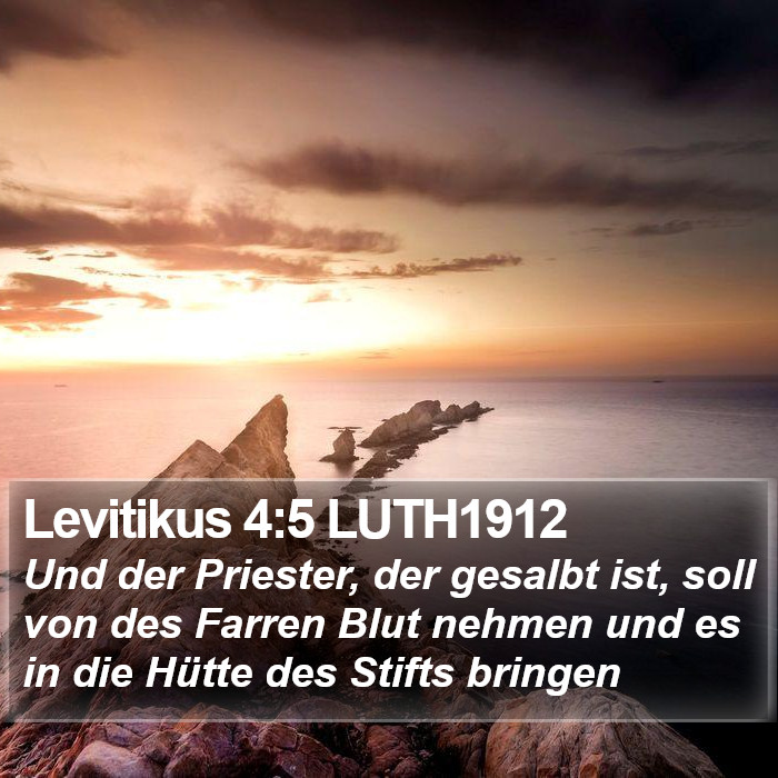 Levitikus 4:5 LUTH1912 Bible Study