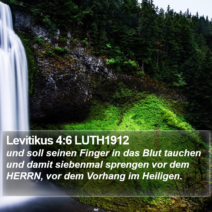 Levitikus 4:6 LUTH1912 Bible Study