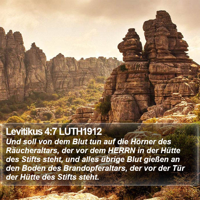 Levitikus 4:7 LUTH1912 Bible Study