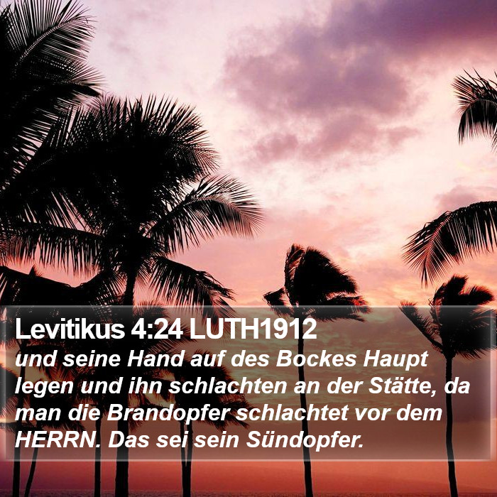 Levitikus 4:24 LUTH1912 Bible Study