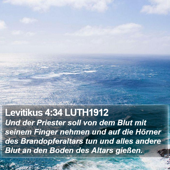 Levitikus 4:34 LUTH1912 Bible Study