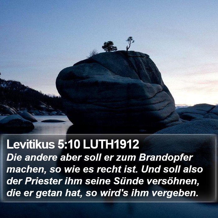 Levitikus 5:10 LUTH1912 Bible Study