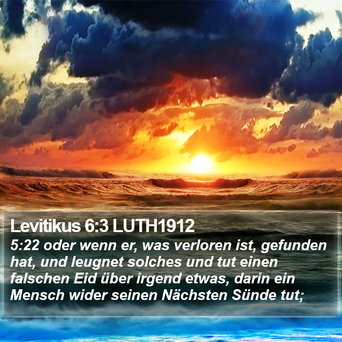 Levitikus 6:3 LUTH1912 Bible Study
