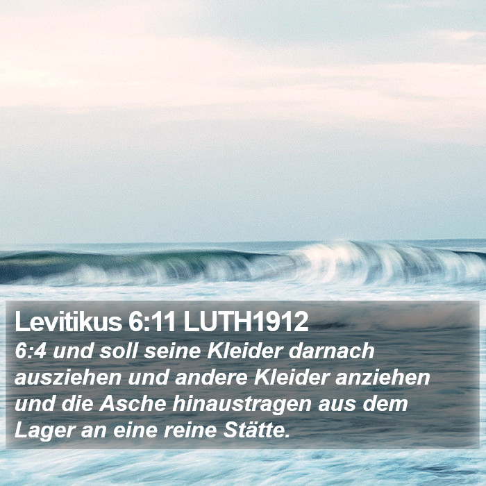 Levitikus 6:11 LUTH1912 Bible Study