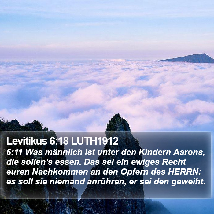 Levitikus 6:18 LUTH1912 Bible Study