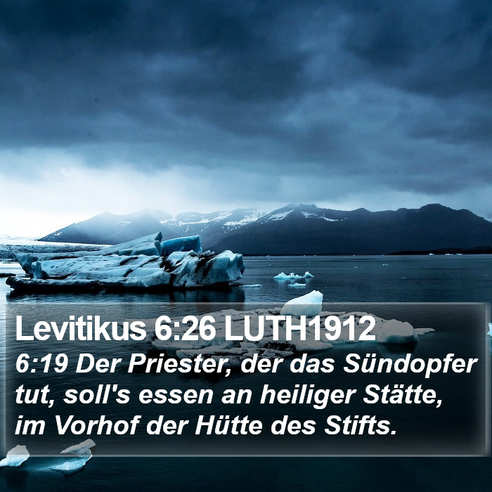 Levitikus 6:26 LUTH1912 Bible Study