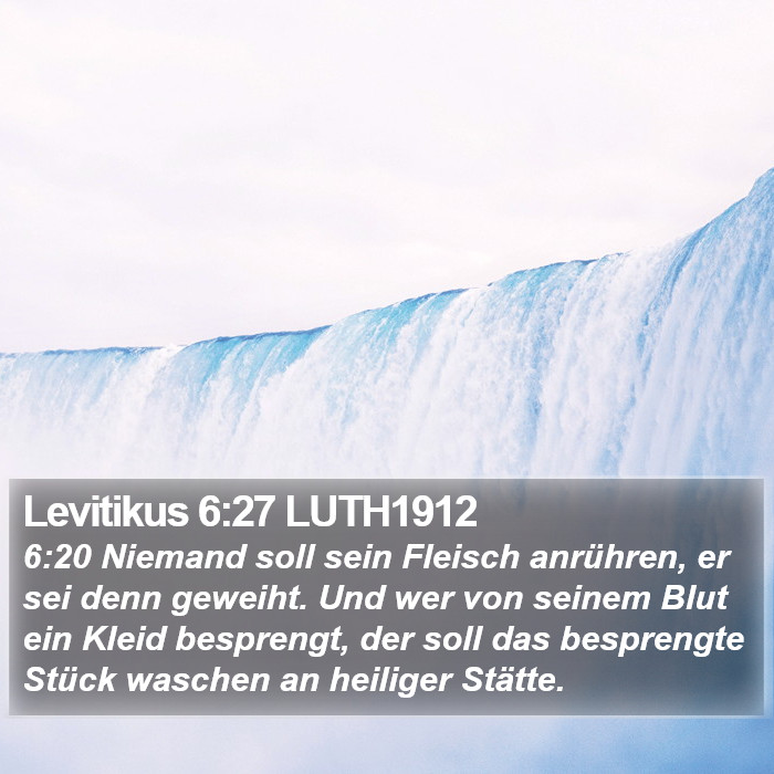 Levitikus 6:27 LUTH1912 Bible Study