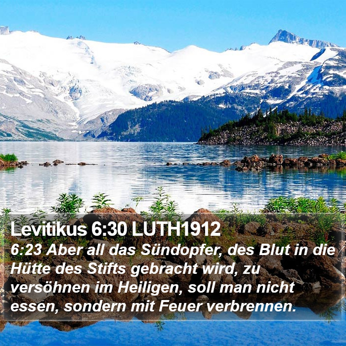 Levitikus 6:30 LUTH1912 Bible Study