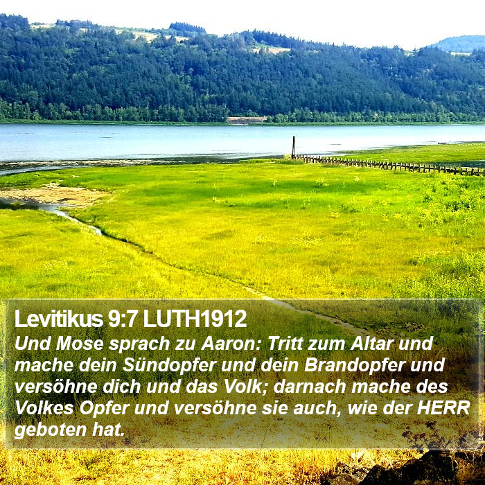 Levitikus 9:7 LUTH1912 Bible Study