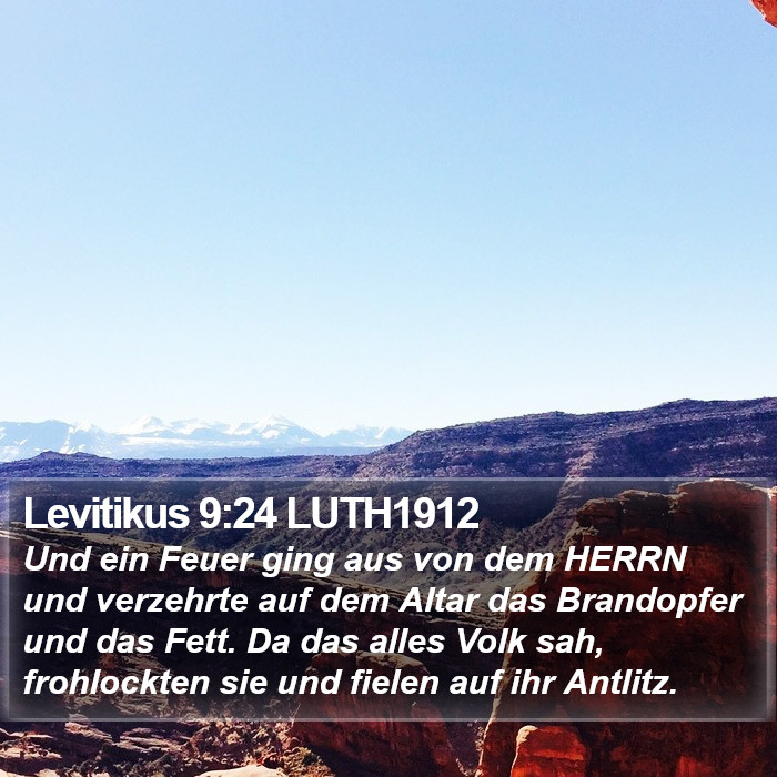 Levitikus 9:24 LUTH1912 Bible Study