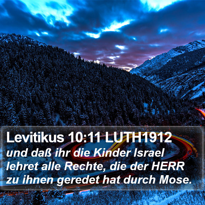 Levitikus 10:11 LUTH1912 Bible Study