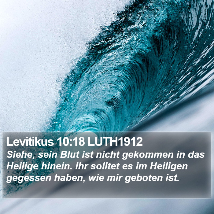 Levitikus 10:18 LUTH1912 Bible Study