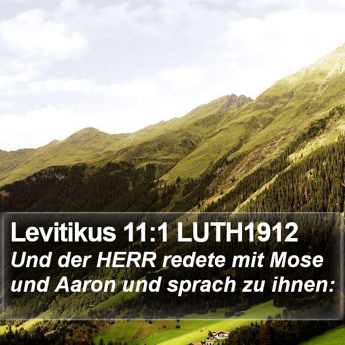 Levitikus 11:1 LUTH1912 Bible Study