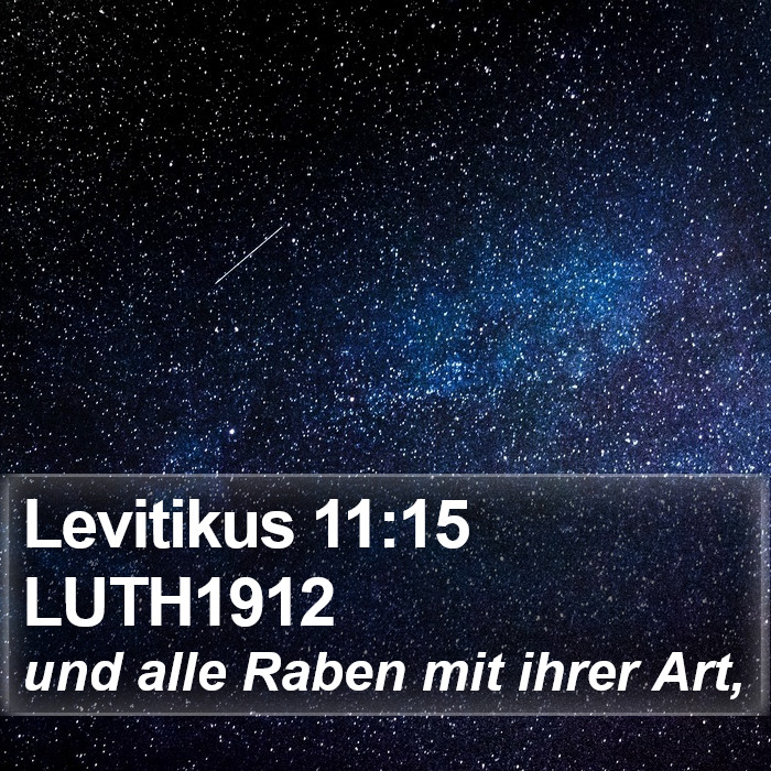 Levitikus 11:15 LUTH1912 Bible Study