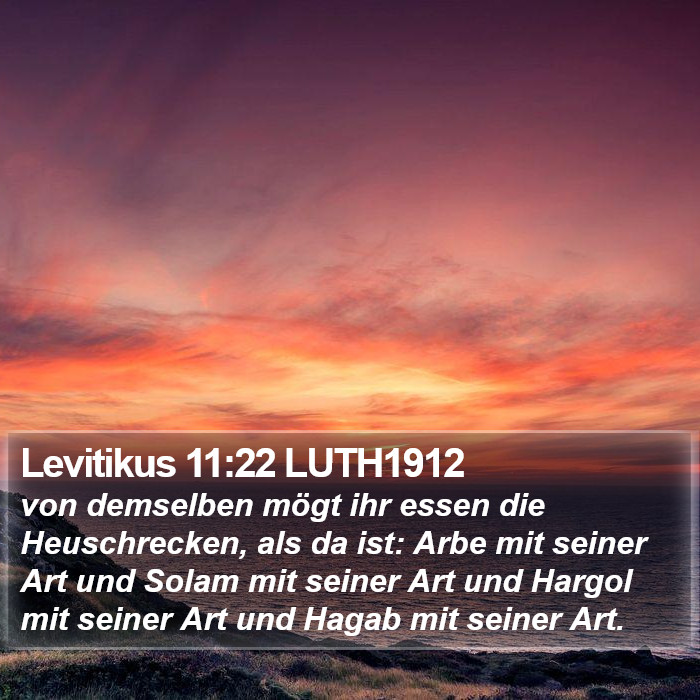 Levitikus 11:22 LUTH1912 Bible Study