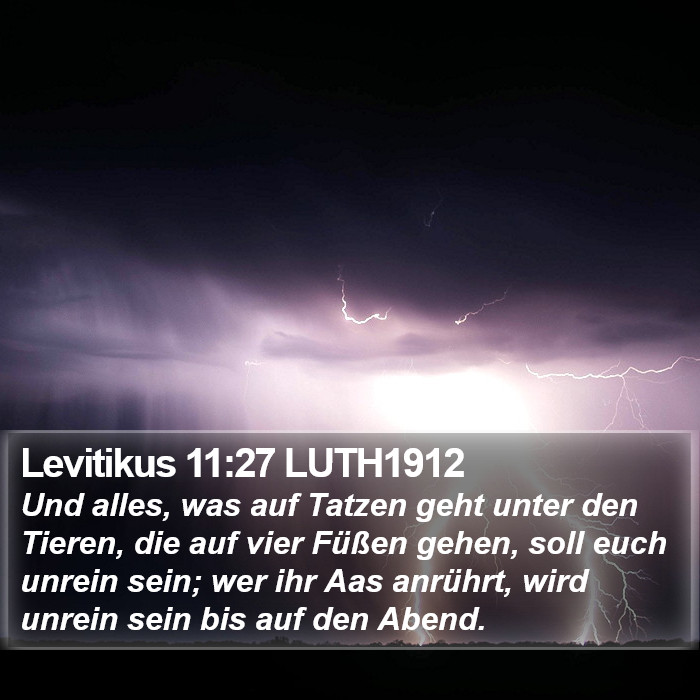 Levitikus 11:27 LUTH1912 Bible Study