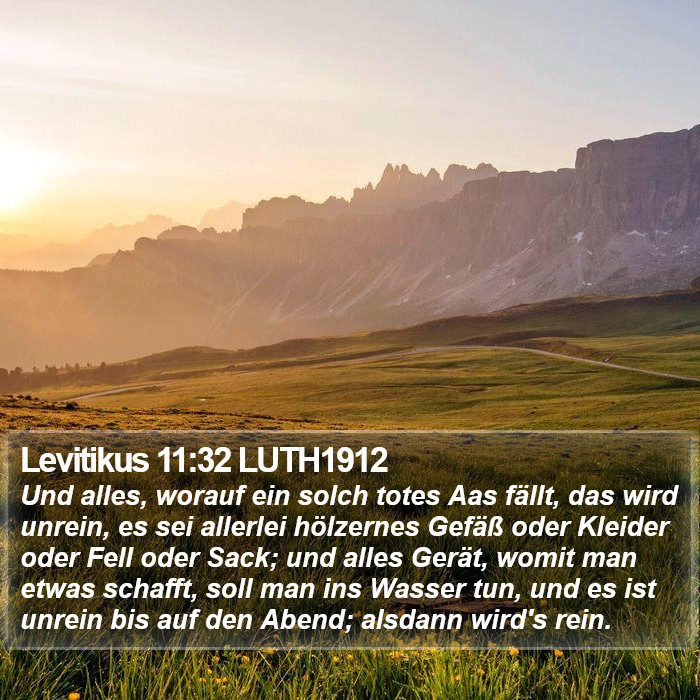 Levitikus 11:32 LUTH1912 Bible Study