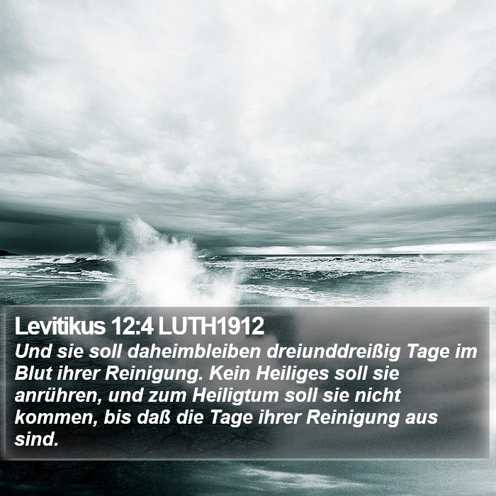 Levitikus 12:4 LUTH1912 Bible Study