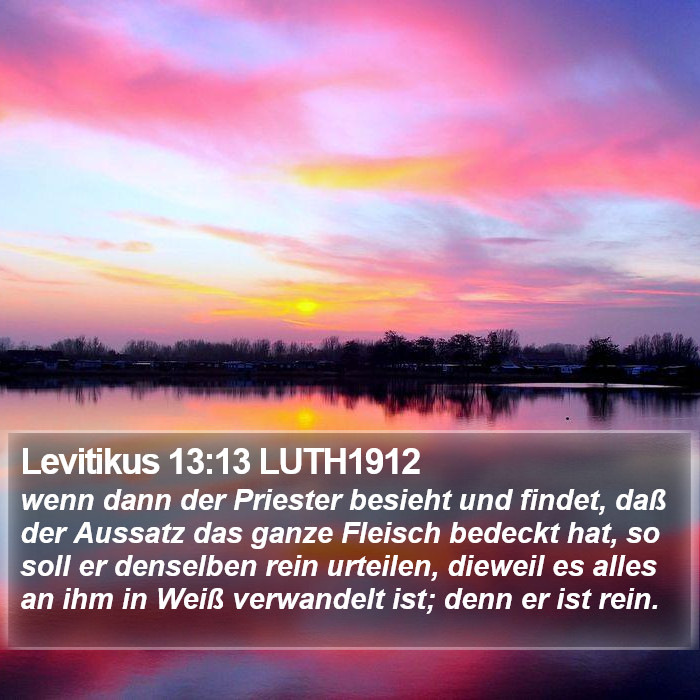 Levitikus 13:13 LUTH1912 Bible Study