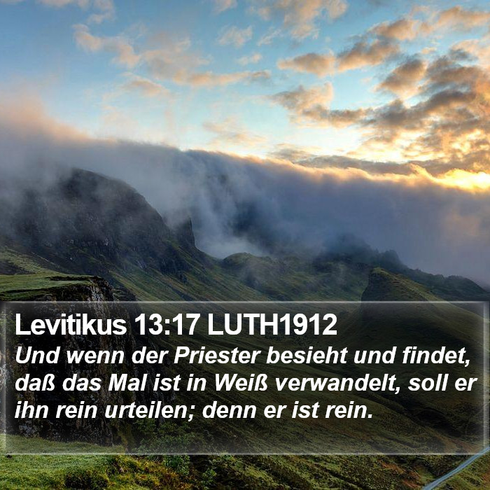 Levitikus 13:17 LUTH1912 Bible Study