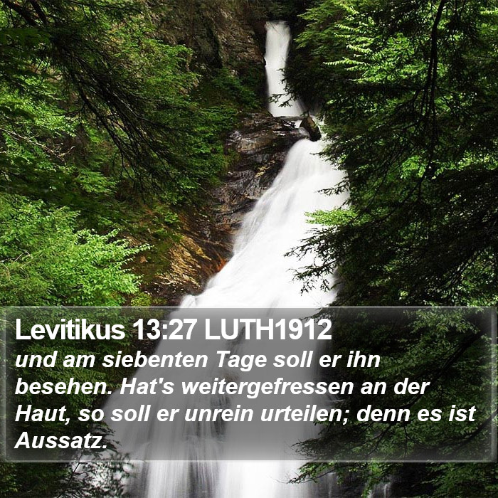 Levitikus 13:27 LUTH1912 Bible Study
