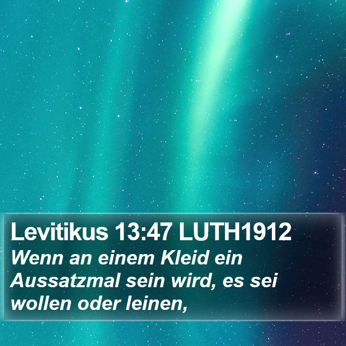 Levitikus 13:47 LUTH1912 Bible Study