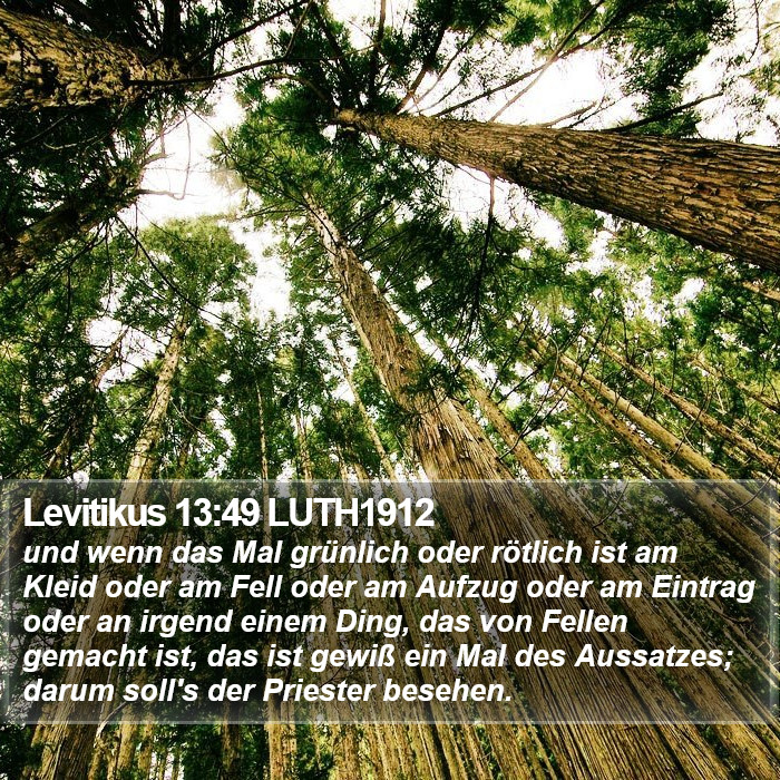 Levitikus 13:49 LUTH1912 Bible Study